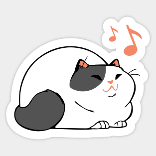 Cat and music Sticker